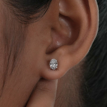 Diamond Studs IGI Certified Lab Grown 1 Carat Earrings Solid Gold 10k 14k 18k 